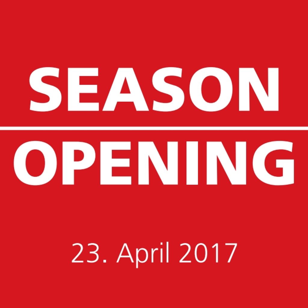 Saisoneröffnung am 23. April 2017